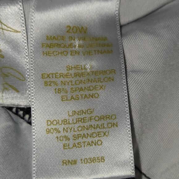 Anne Cole Signature Womens 20W Tankini Top Soft Bra Twist‎ Bodice Beach Vacation - Picture 13 of 14